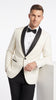 Men’s Ivory and Black Dinner Jacket, Formal Tuxedo Evening Jacket for Weddings and Prom