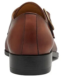 Monk Strap Buckle Leather Shoes