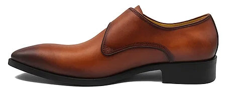 Monk Strap Buckle Leather Shoes