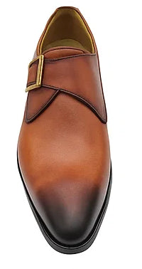 Monk Strap Buckle Leather Shoes