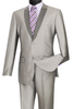 Mens Gray Tuxedo - Grey Wedding Suit-Mens 2 Button  Slim Fit Peak Shawl Tuxedo In  Grey