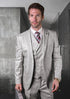 Mens Ticket Pocket Peak Lapel Double breasted Vest 100% Wool Tom Ford Style Modern Fit in Color "Gray" By Statement