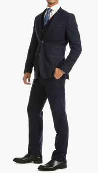 1920's Men's Clothing - Tweed Suit - Herringbone 1920s Mens Suit - Vintage Navy Tweed Suit