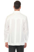 Men's White 100% Linen Four-Pocket Guayabera Shirt – Long Sleeve