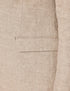 Mens Linen Suit For Beach Wedding - Summer Suit in Natural Herringbone