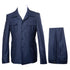 Mens Classic Navy Safari Suit with Utility Jacket and Coordinated Trousers