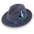 Tapa Crushable Straw Hat Fedora in Navy