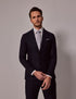 Mens Linen Suit For Beach Wedding - Summer  Slim Suit in Navy