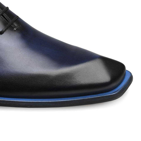Navy Asymmetric Plain Toe Oxford By Mezlan Made In Spain Brand