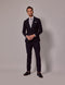 Mens Linen Suit For Beach Wedding - Summer  Slim Suit in Navy