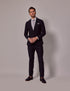 Mens Linen Suit For Beach Wedding - Summer  Slim Suit in Navy