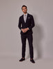 Mens Linen Suit For Beach Wedding - Summer  Slim Suit in Navy