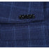 Mens Two Button Classic Fit Wool Sport Coat Navy Plaid Blazer