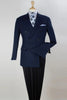 Mens Classic Fit Double Breasted Navy Sportcoat Blazer