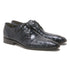 Los Altos Men's Navy Blue Genuine Caiman Crocodile Belly Oxford Shoes