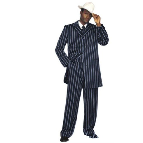 Navy Blue Alberto Nardoni Buttons Closure Poly Poplin Suit