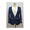 Navy Blue White Tuxedo Dinner Jacket And Blazer Two Toned