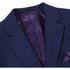 Mens Basic Two Button Classic Fit Navy Wool Sport Coat Blazer