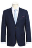 Mens Basic Two Button Classic Fit Navy Wool Sport Coat Blazer