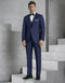 Mens Vested Slim Fit Two Button Trim Notch Tuxedo Navy