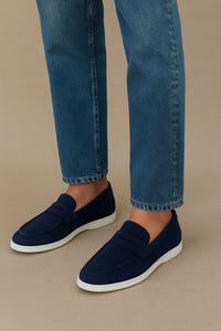 Belvedere Niko Navy Alligator Leather Loafer