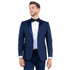 Notch Lapel Tuxedo Separates Coat, Navy by ZeGarie