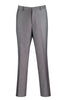 Modern Fit Medium Gray Dress Pants Flat Front Pre-Hemmed