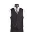 Black Slim Fit Vest Single Breasted 5 Button Design