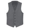 Gray Slim Fit Vest Single Breasted 5 Button Design