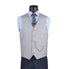 Light Gray Slim Fit Vest Single Breasted 5 Button Design