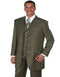 1920s Mens Suit - 1920s Mens Outfit - 1920s costume Bold Pinstripe Suit Olive