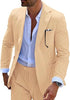 Men's 2pc Summer Seersucker Modern Fit  Navy Suit