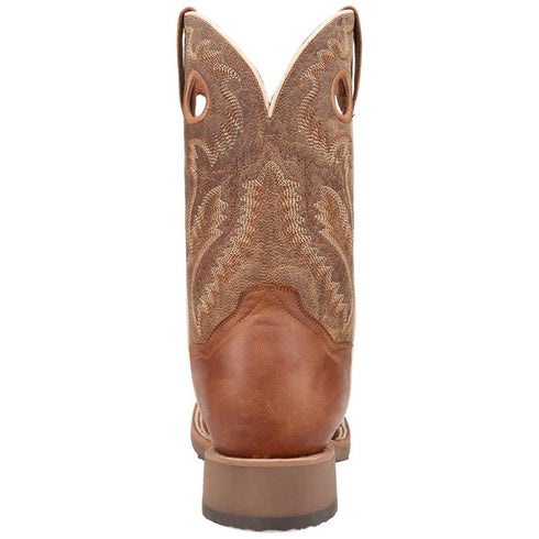 Dan Post Martel Tan/Brown Ostrich Leather Western Boots