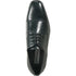 Bravo Mens Antique Cap Toe Lace Up Oxford Dress Shoe in Black
