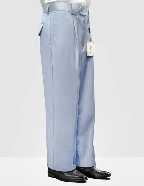 Statement Clothing | Solid Color Wide Leg Pants Powder