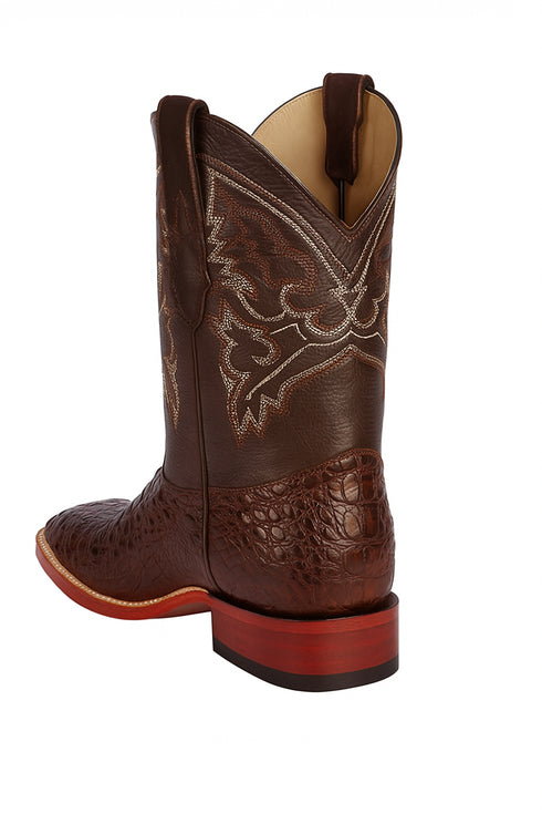 Botas Cuadrada de Cocodrilo Caiman Lomo