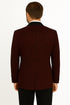 Paisley-300 Burgundy and Black Tuxedo Blazer with Bow Tie