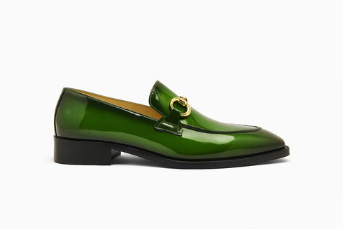 Patent Leather Buckle Loafer
