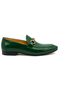 Carrucci Patent Leather Horse Bit Loafer