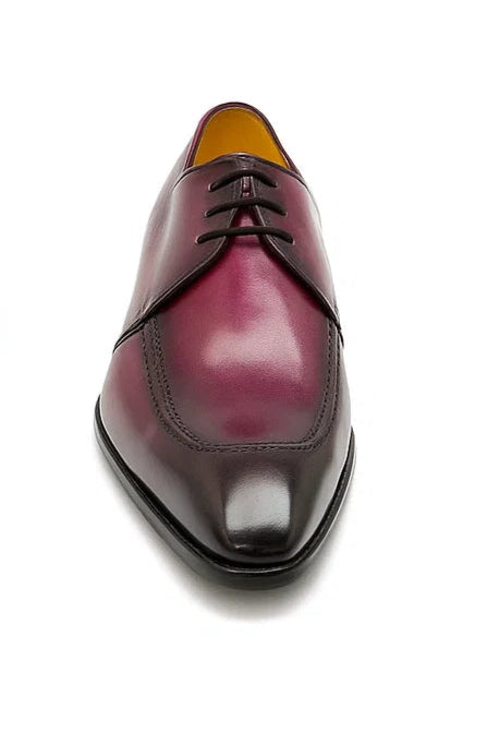 Patina Finish Calfskin Lace-up Shoe