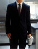 Mens Patrick Bateman | American Psycho Black 2 Button Pinstripe Suit