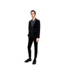 Peak Lapel Alberto Nardoni Velvet Suit In Black