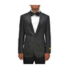 Peak Lapel Black Alberto Nardoni Bow Tie Paisley Blazer