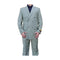 Peak Lapel Sage Light Green Alberto Nardoni Wool Suit