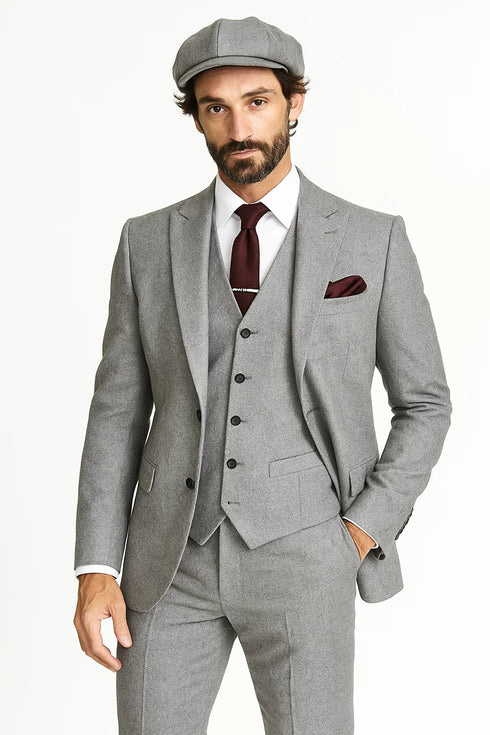 Peaky Blinders Suit - Vintage Gray Tweed