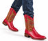 Los Altos Red Teju Lizard Square Toe Women's Western Boot