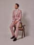 Mens Linen Suit For Beach Wedding - Summer Suit in Pink