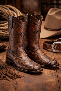 Pirarucu Square Toe Cowboy Boot