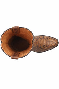 Dan Post Men’s Bay Apache Manning 13 Round Toe Genuine Python Leather Cowboy Boot