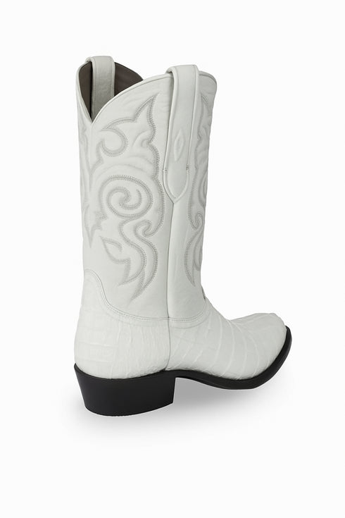 Botas de Cocodrilo - Caiman Cola Horma Puntal- A